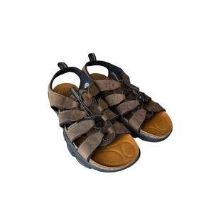 Keen Leather Sandals Men's Size 9 Brown Outdoor Hiking Waterproof Athletic